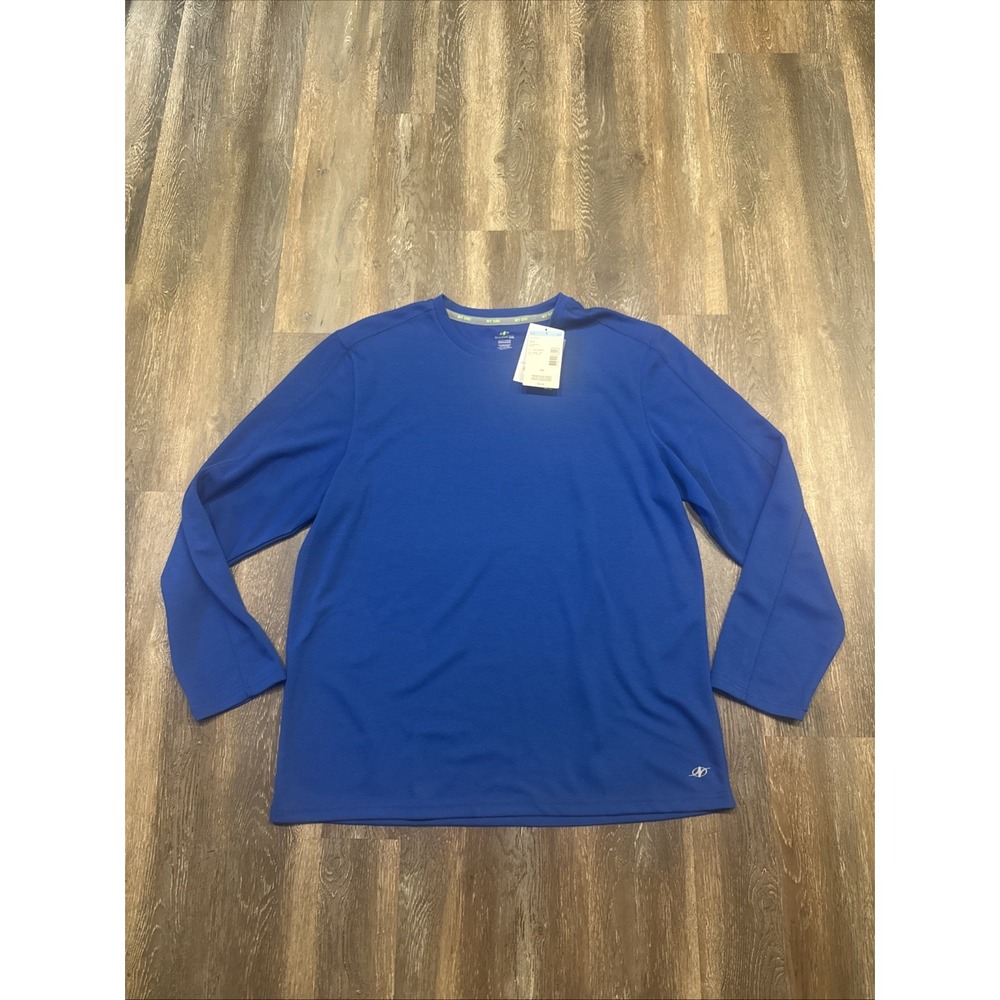 NordicTrack Mens Size XXL Crewneck Long Sleeve Hiking Tee Azure NWT NT Dri
